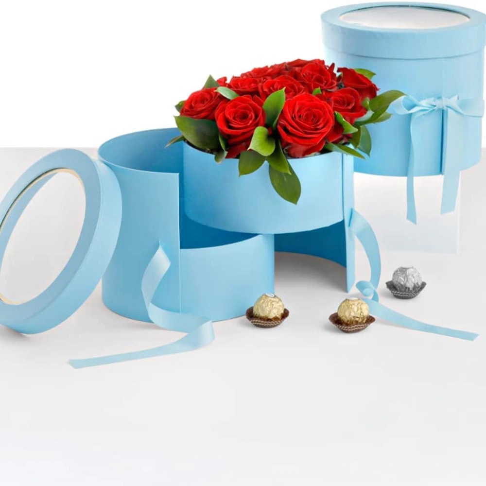 Premium Quality Round Customized Paper Flower Box