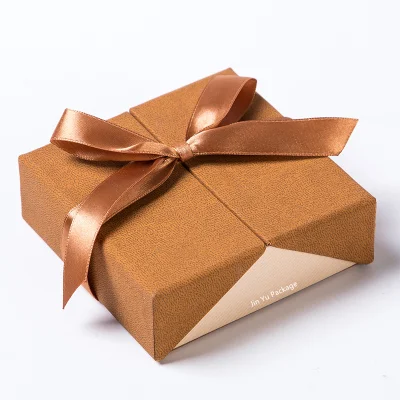 Элегантная лента, галстук-бабочка, картонная бумага, подарочные коробки для упаковки ювелирных изделий, оптовая продажа